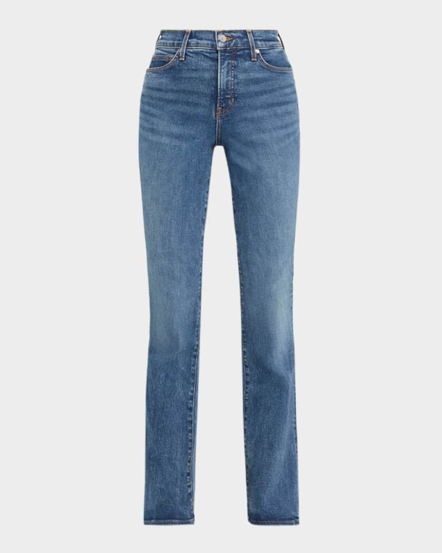 Veronica Beard Beverly High-Rise Skinny Flare Jeans | Neiman Marcus