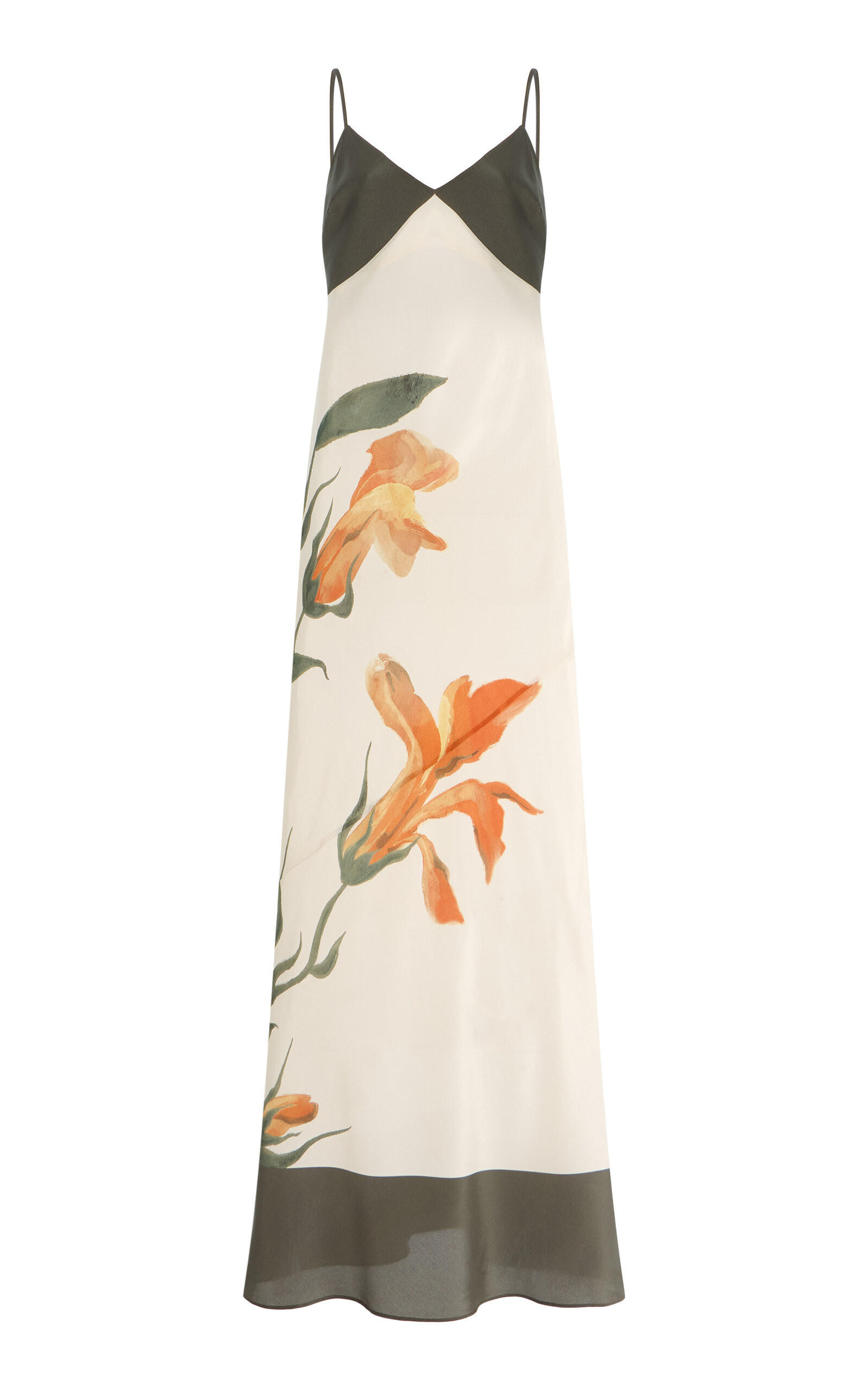 SIR - Constance V Neck Slip Dress - Green - 0P - Moda Operandi | Moda Operandi (Global)