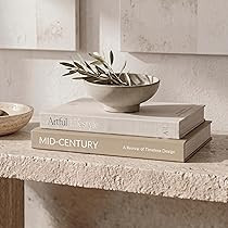 Aesthetic Decorative Books - Set of 2 Stylish Boxes Enhance Your Coffee Table, Bookshelf or Mantel Decor - Beautiful Fake/Faux Books for Modern Home Decoration, Photo Storage and as a Keepsake Box | Amazon (US)