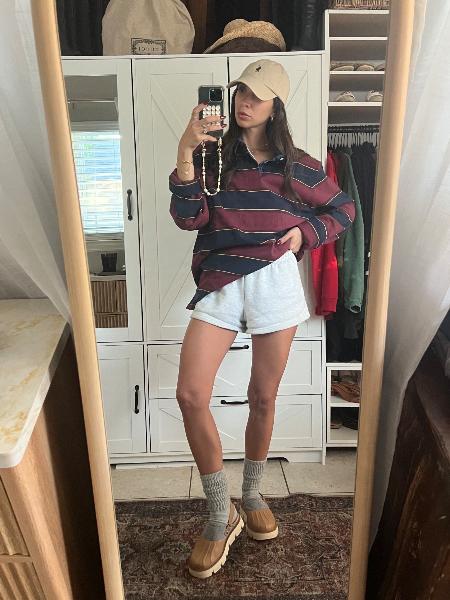 Top : Men’s Large 
Socks 🧦 so comfy ! Very stretchy and soft 
Clogs : TTS 

#LTKFindsUnder50 #LTKSeasonal #LTKMens