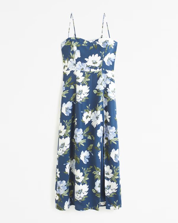 The A&F Camille Midi Dress | Abercrombie & Fitch (US)