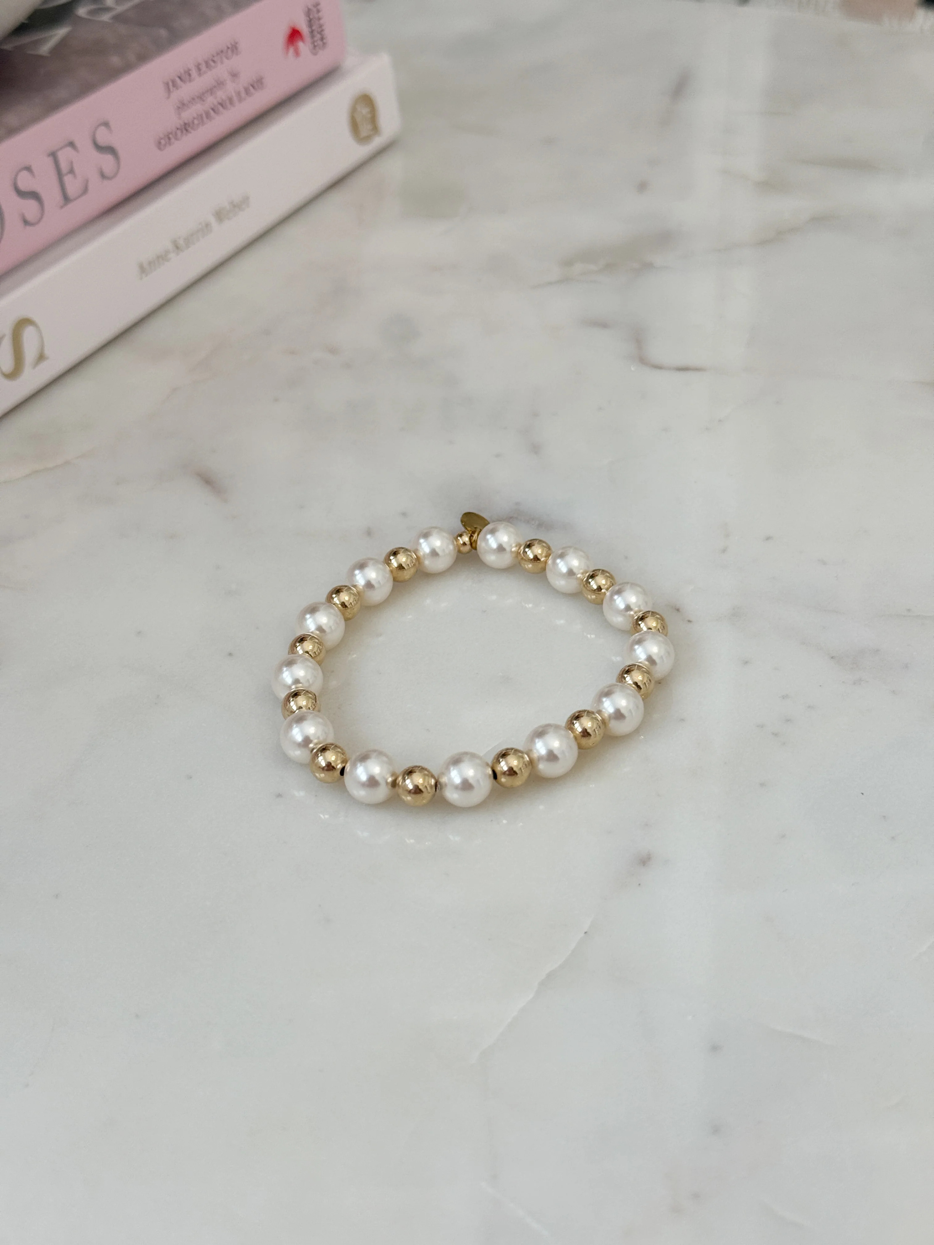Rosemary Pearl + Gold Filled Bracelet | Carin Rose