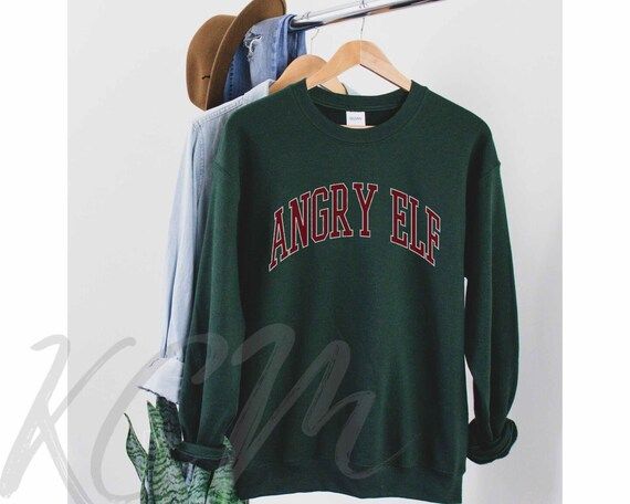 Elf Shirt,Angry Elf Christmas Sweatshirt,Funny Christmas Shirt,Elf Buddy,Christmas Sweater,Holida... | Etsy (US)