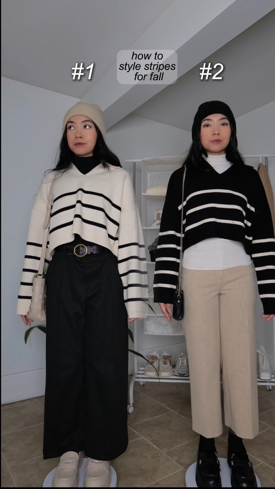 Both shirts from oak + fort! 

Left:
Turtleneck: Aritzia
Pants: Uniqlo 
Belt: Aritzia
Shoes: TIJN
Hat: Temu 
Bag: Temu

Right:
Turtleneck: Aritzia
Pants: Aritzia
Shoes: Time and Tru
Bag: H&M 
Hat: thrifted 


#LTKWorkwear #LTKShoeCrush #LTKStyleTip