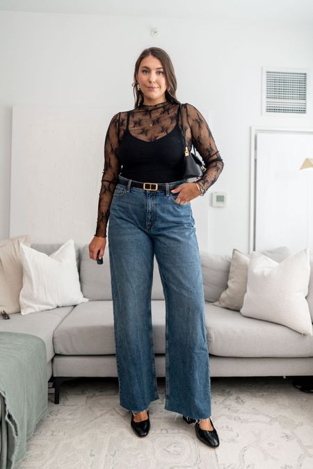 Spring date night outfit idea with lace top from Amazon and wide leg jeans from Mango 



size 10 fashion | size 10 | Tall girl outfit | tall girl fashion | midsize fashion size 10 | midsize | tall fashion | tall women | lace top outfits 

#LTKSeasonal #LTKstyletip #LTKmidsize
