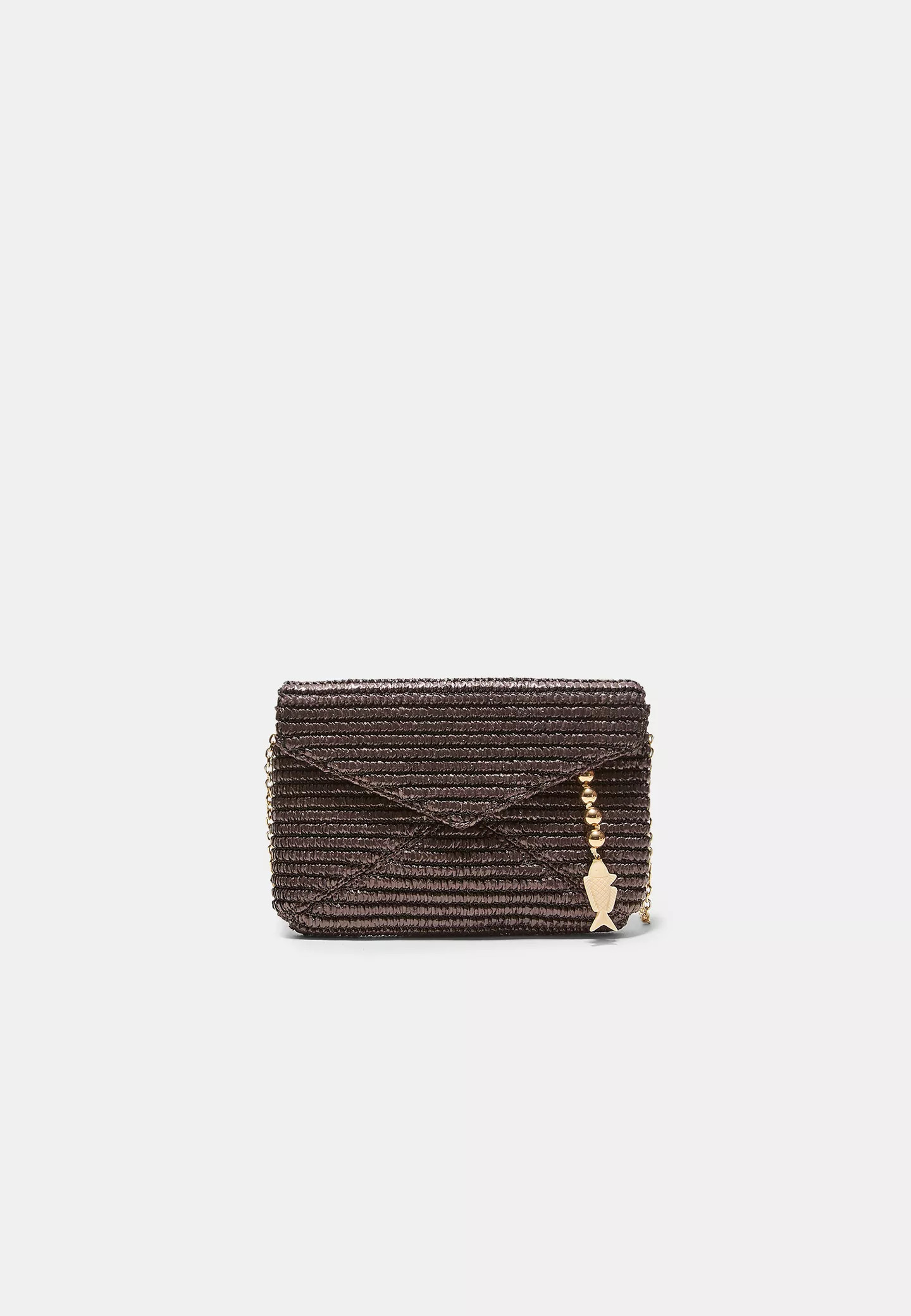 Raffia-effect envelope crossbody bag - Women's Bags | Stradivarius United Kingdom | Stradivarius (UK)