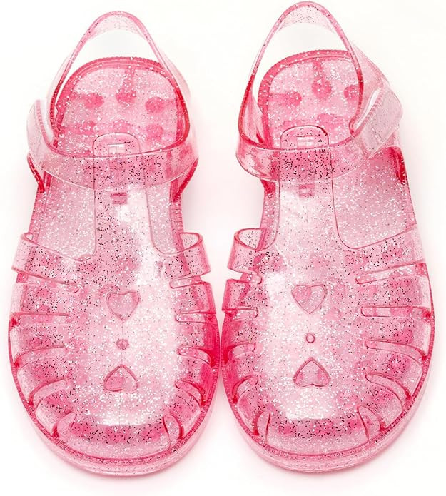 Girls Jelly Sandals Summer Costume Princess Dress Flat Breathable Waterproof Fisherman Gladiator ... | Amazon (US)