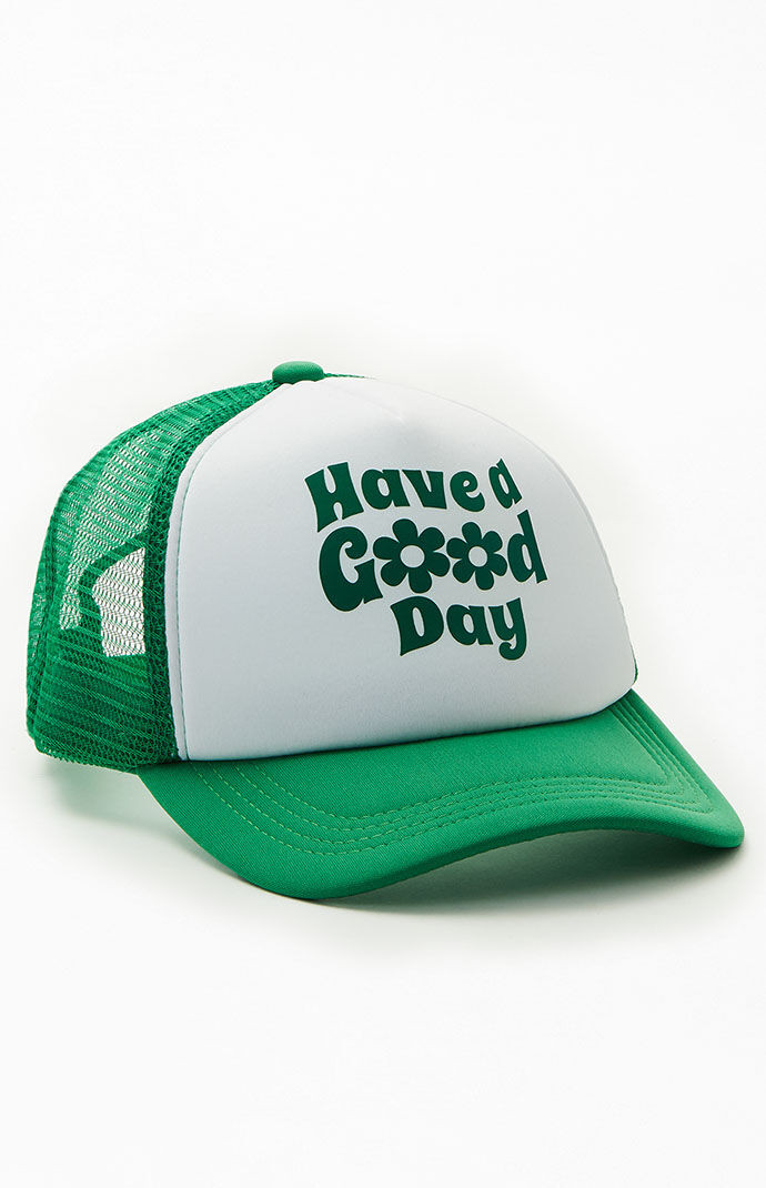 PacSun Womens Good Day Trucker Hat - Green | PacSun