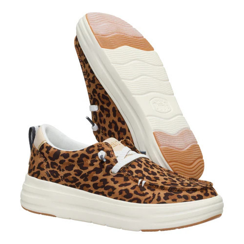 Wendy Nova Classic - Tan/Leopard | HEYDUDE