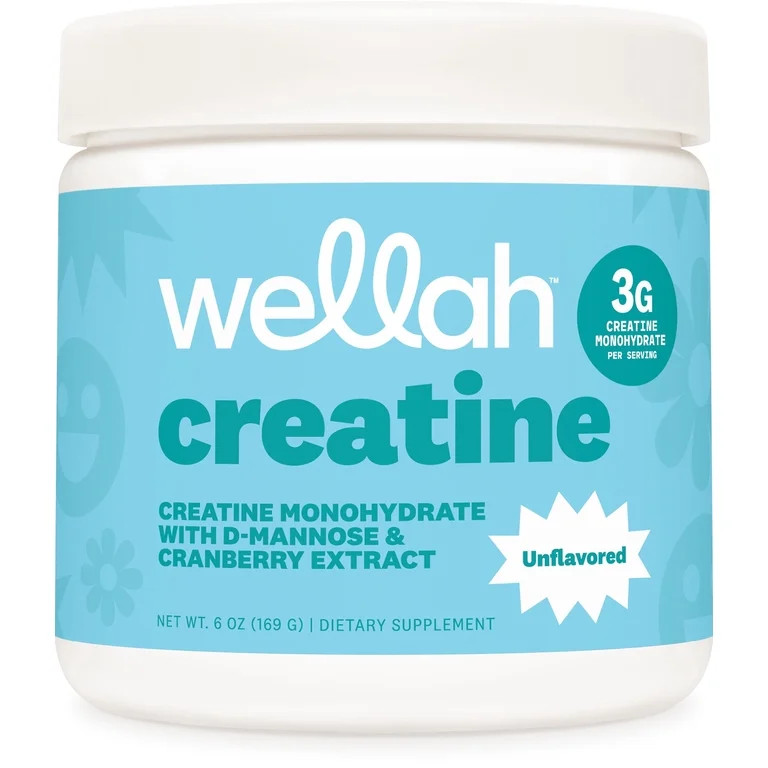 Wellah Creatine for Women (50 Servings, Unflavored) - Creatine Monohydrate with Dandelion, D-Mann... | Walmart (US)