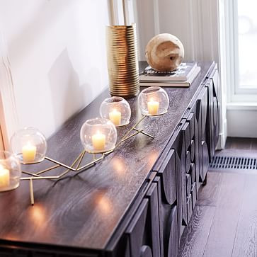 Brass & Glass Globe Centerpiece | West Elm | West Elm (US)