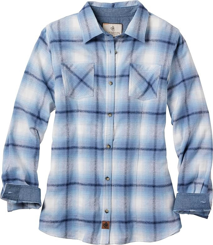 Legendary Whitetails Women’s Long Sleeve Plaid Flannel Button Up Shirt 100% Cotton | Amazon (US)
