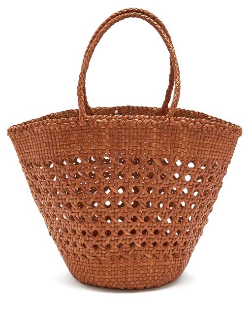 Myra Cannage woven-leather basket bag | Dragon Diffusion | Matches (UK)