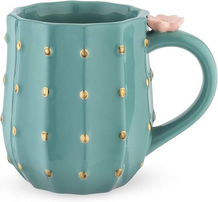 Pinky Up Cactus Ceramic Coffee Mugs, Tea Cups, Travel Mug, Latte Cup, Drinking Glasses for Chocol... | Amazon (US)