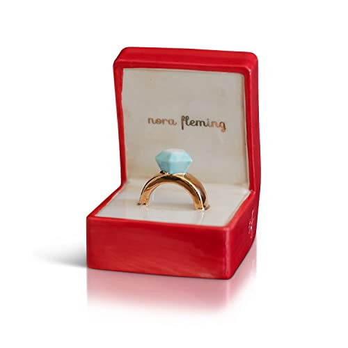 nora fleming put a ring on it (ring mini) A296 - Hand-Painted Ceramic Valentine's Day Décor - Spring Minis for the Home and Office | Amazon (US)