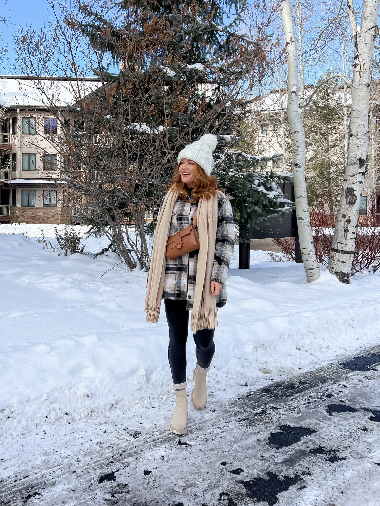 Winter wear for ski season! Leather leggings from spanx, shacket from Nordstrom, and boots from Steve Madden! Hat and scarf are old, similar linked!

#LTKHoliday #LTKsalealert #LTKSeasonal