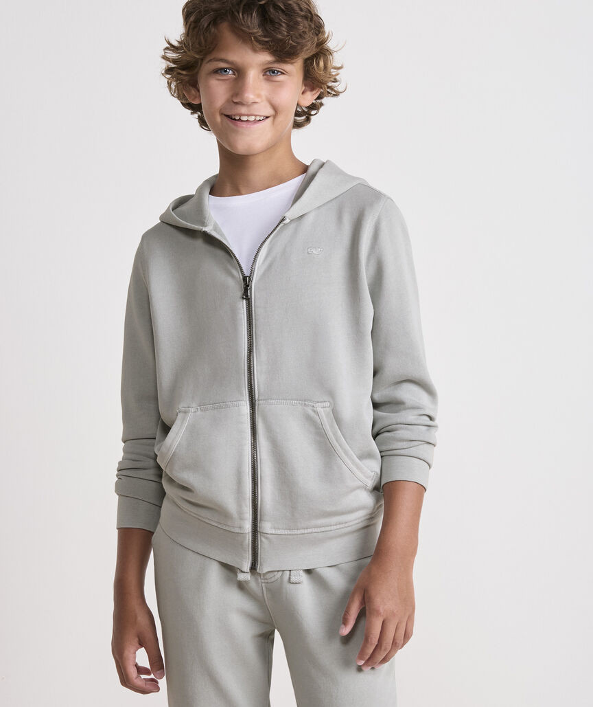 Kids' Surf Terry Full-Zip Hoodie | vineyard vines
