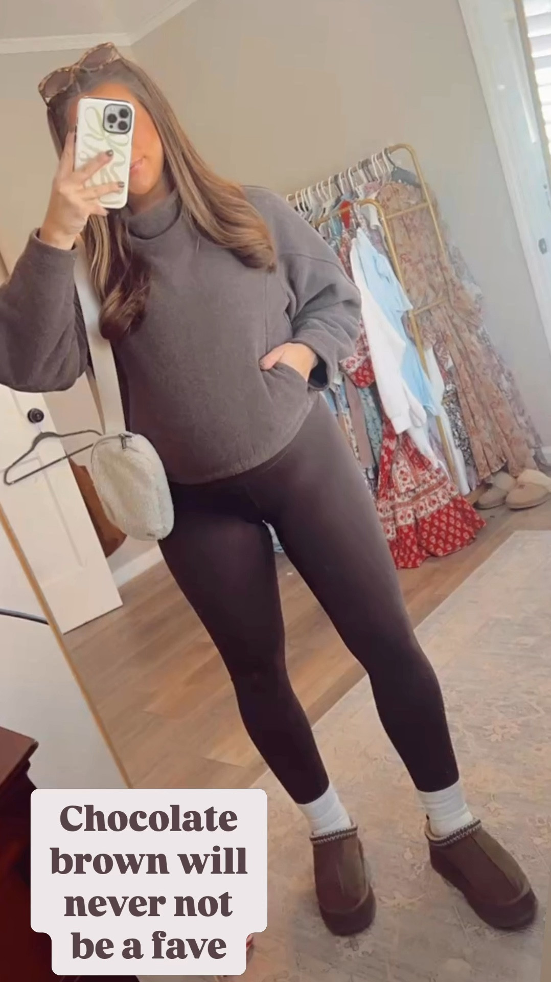 Lululemon ootd, lululemon monochromatic ootd, lululemon pullover, lululemon leggings, lululemon belt bag, loft sunglasses, tortoise sunglasses, ugg slippers, Tasman ugg shoes, pregnancy ootd, pregnant ootd, winter ootd 

#LTKBump #LTKStyleTip #LTKFindsUnder100