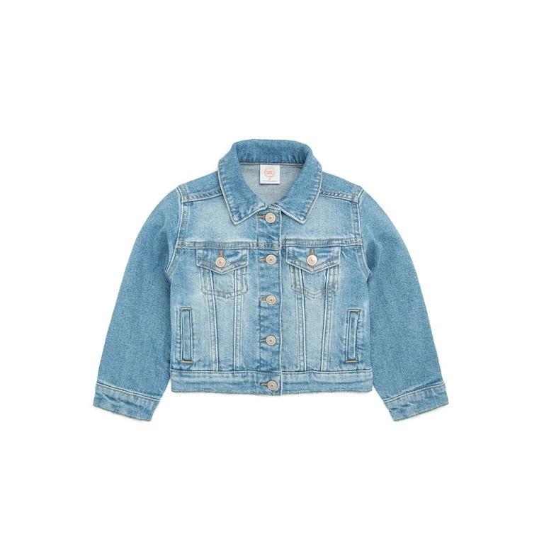 Wonder Nation Toddler Girl Denim Jacket, 12M-5T | Walmart (US)