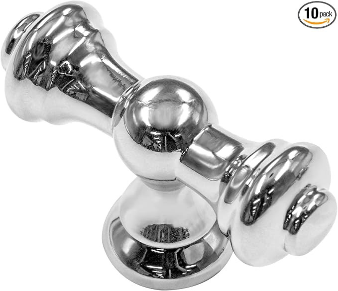 Alzassbg 10 Pack Polished Chrome Cabinet Knobs, 2.1 Inch(55mm) Cabinet Kitchen Hardware Knob for ... | Amazon (US)