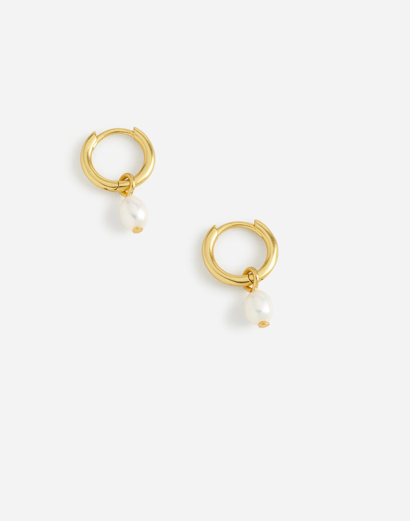 Freshwater Pearl Huggie Hoop Earrings | Madewell | Madewell