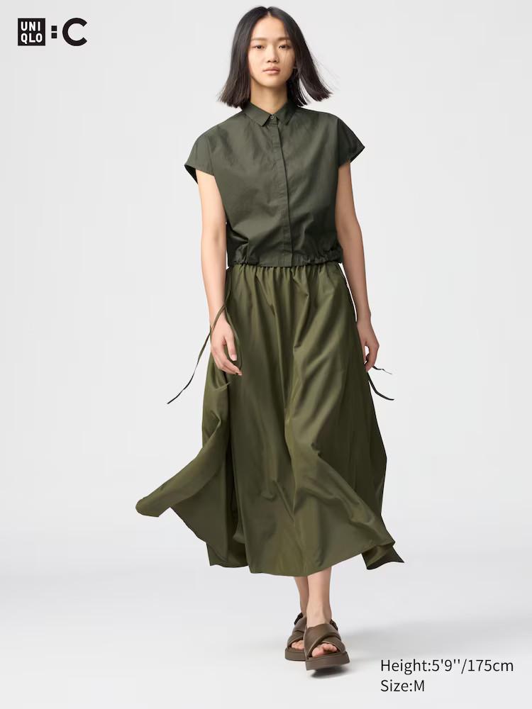 Gather Long Slit Skirt | UNIQLO (US)
