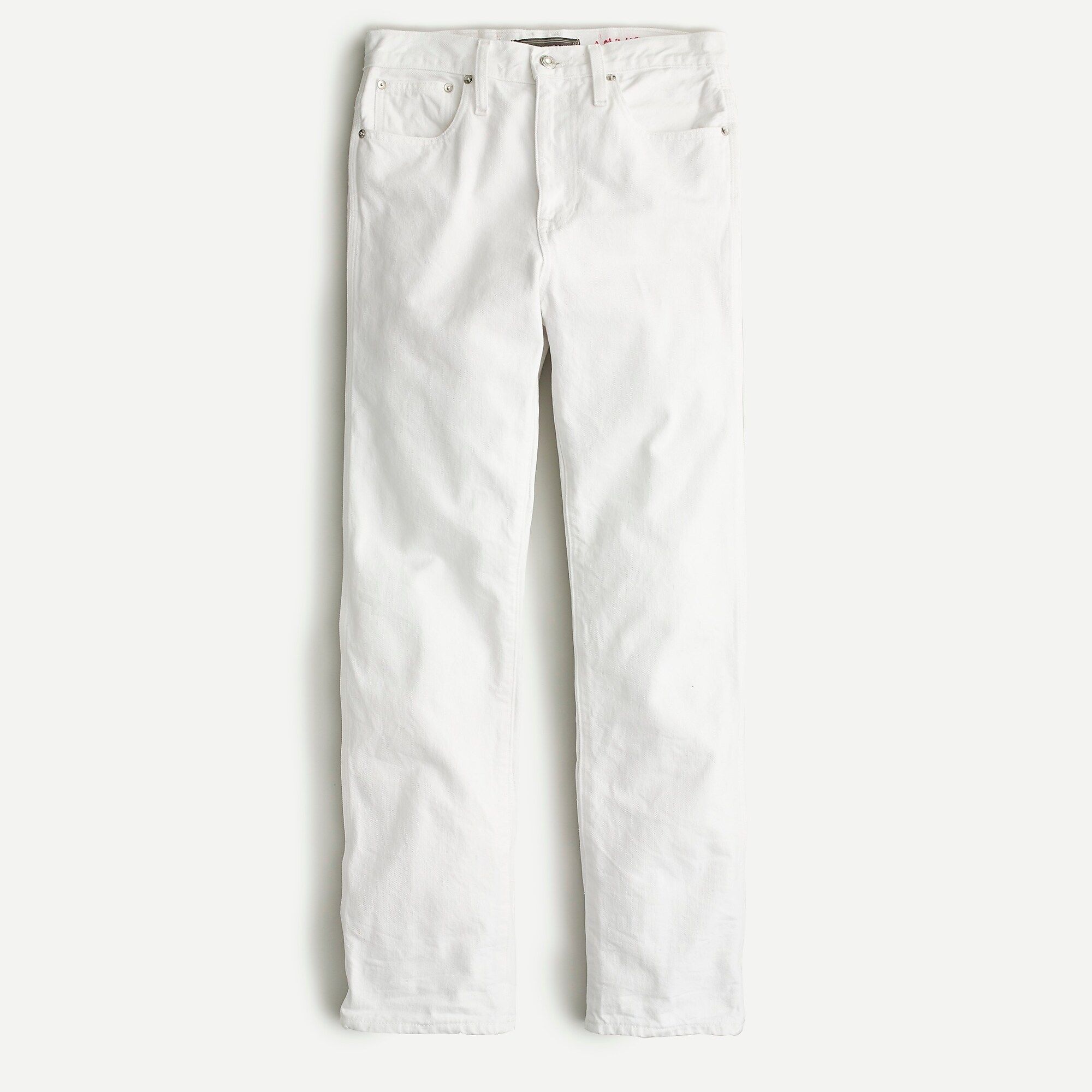 Rigid straight-leg jean in white | J.Crew US