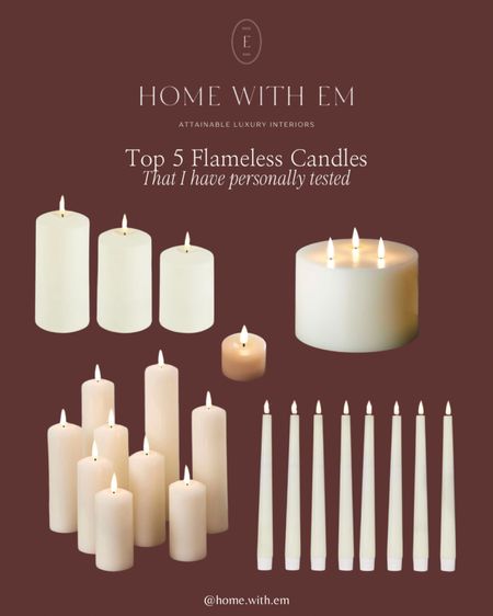 The best flameless candles I have personally used! Faux candles white candles, realistic candles

#LTKfindsunder50 #LTKhome #LTKfindsunder100