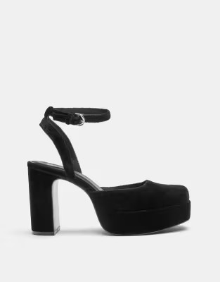 Pull&Bear Platform high-heel shoes in black | ASOS | ASOS (Global)