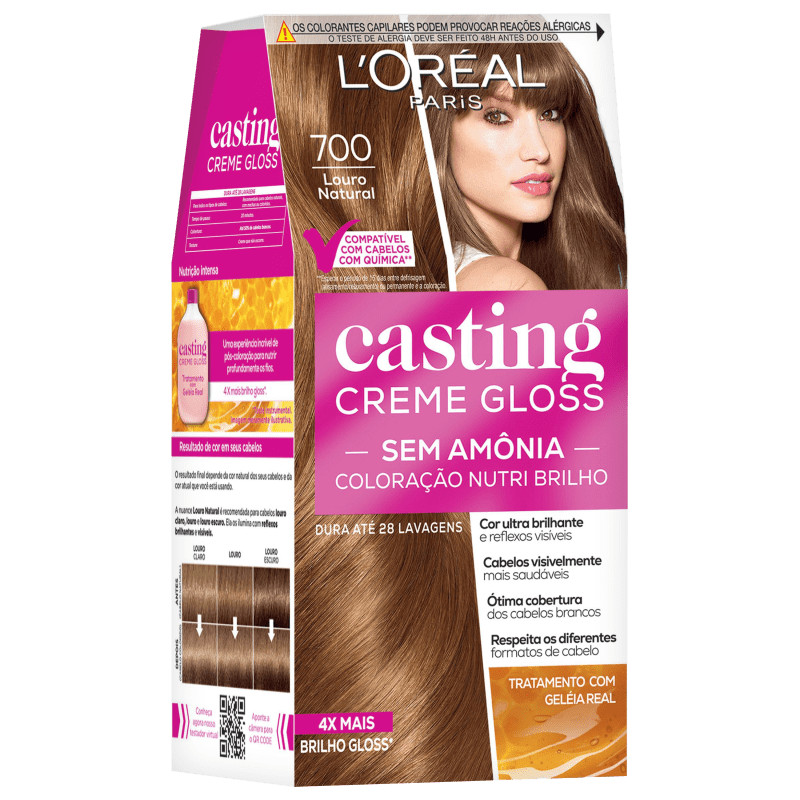 Casting Creme Gloss 700 Louro Natural
        
            
                 - Tonalizante | Beleza Na Web (BR)