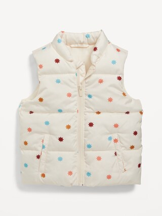 Water-Resistant Frost Free Puffer Vest for Toddler Girls | Old Navy (US)
