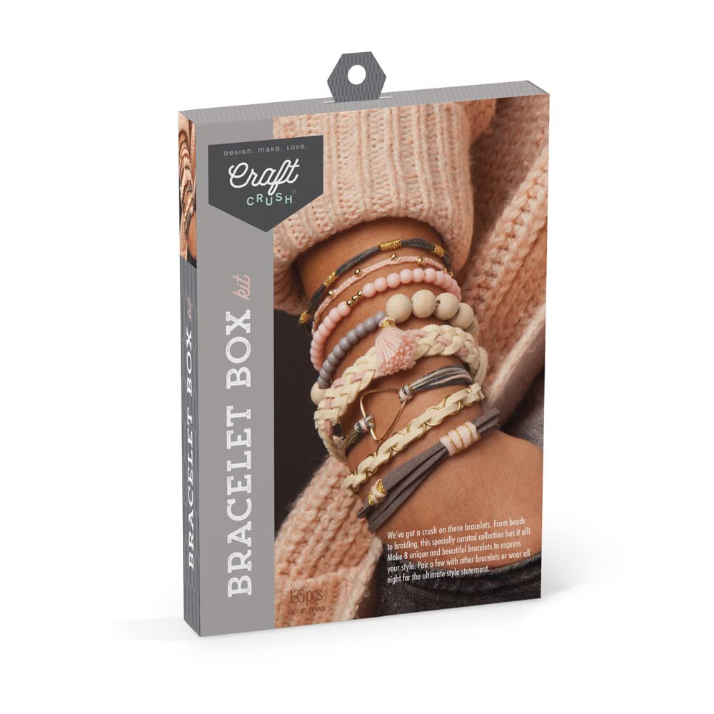 Craft Crush Bracelet Maker Set - DIY Jewelry Making Kit for Teens & Adults - Makes 8 Friendship B... | Amazon (US)