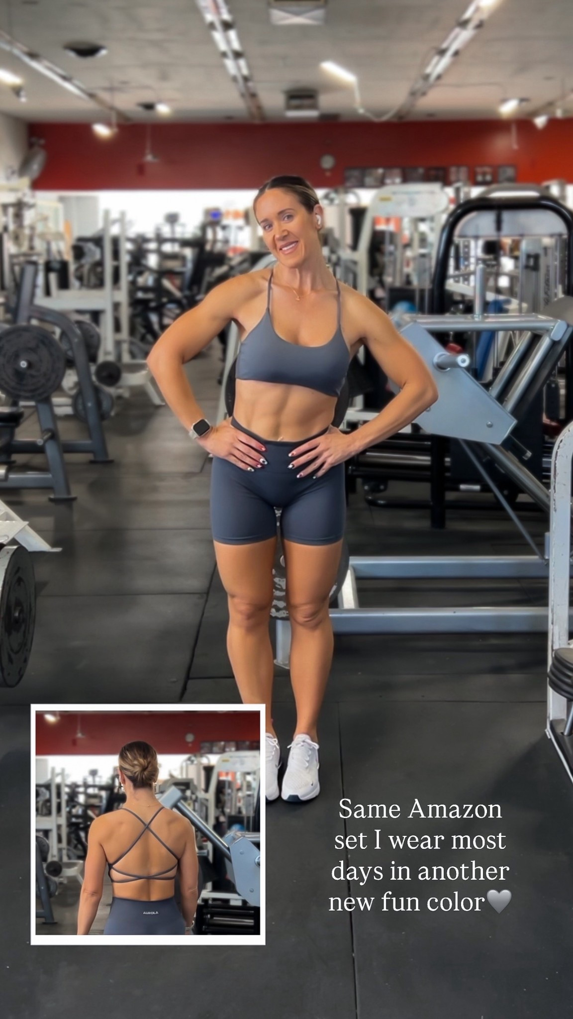 Same Amazon set I wear most days in a new fun color. Find me in 🩶 this winter! 

#LTKActive #LTKGiftGuide #LTKfitnessgoals