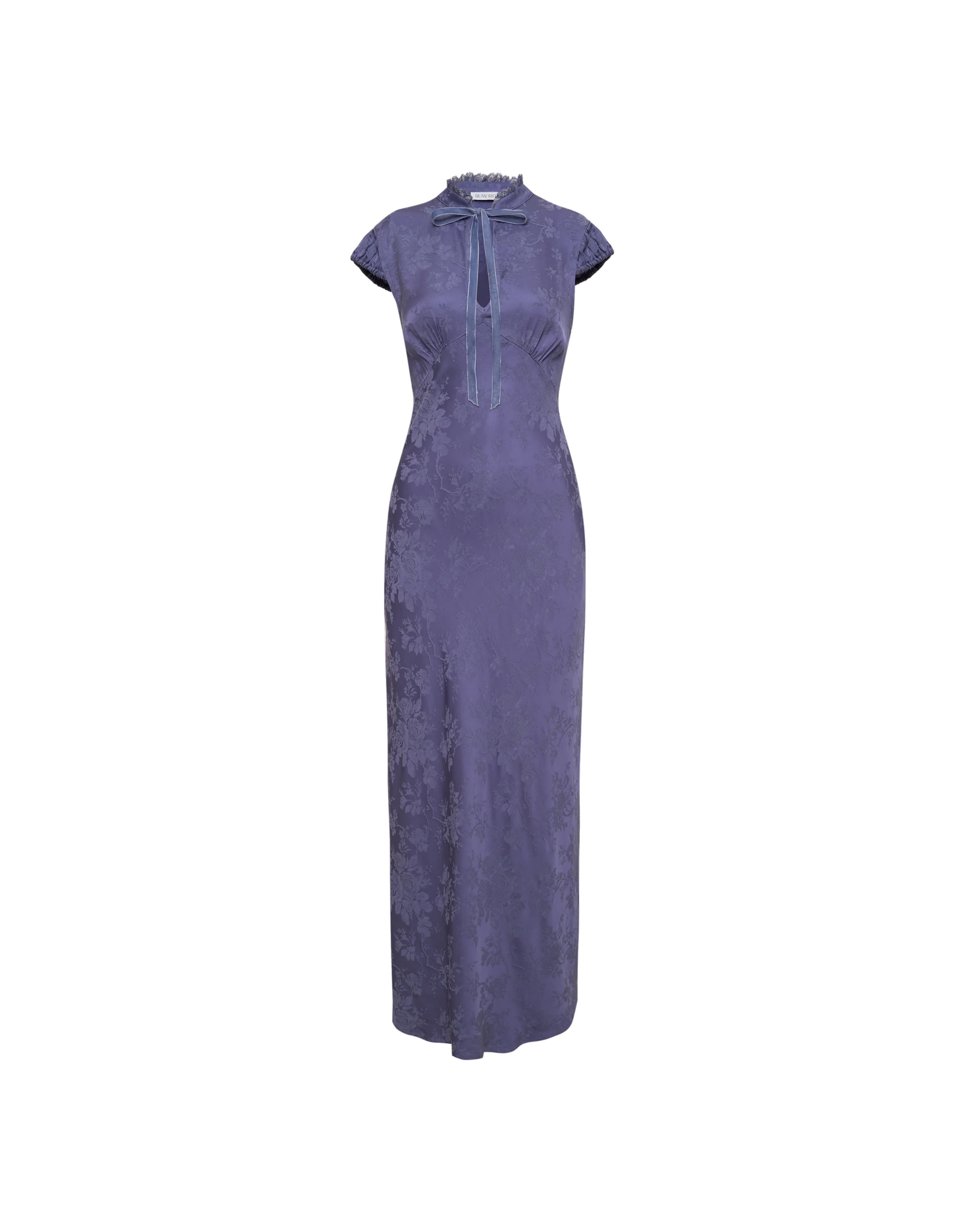 Portofino Maxi Dress | Indigo Jacquard | Rumored