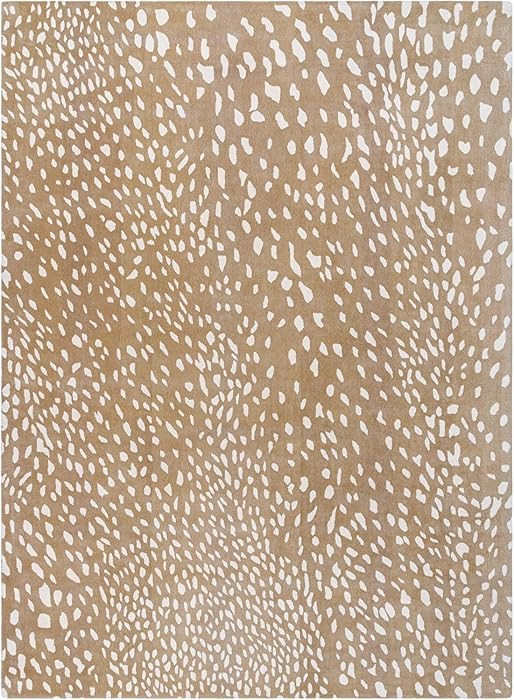 Luxury Handmade 100% Wool Area Rug – Antelope & Cheetah Print | Modern Animal Print Carpet in N... | Amazon (US)