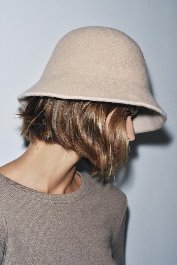 CONTRAST WOOL HAT | Zara US