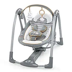 Ingenuity Boutique Collection Deluxe 5-Speed Portable Baby Swing with Battery-Saving Technology -... | Amazon (US)