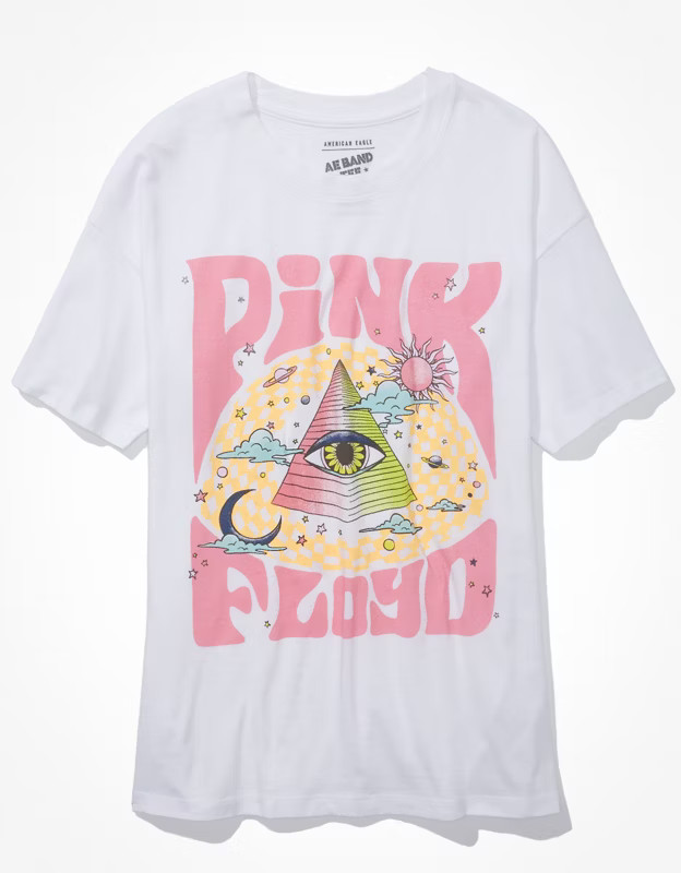 AE Oversized Pink Floyd Graphic Tee | American Eagle Outfitters (US & CA)