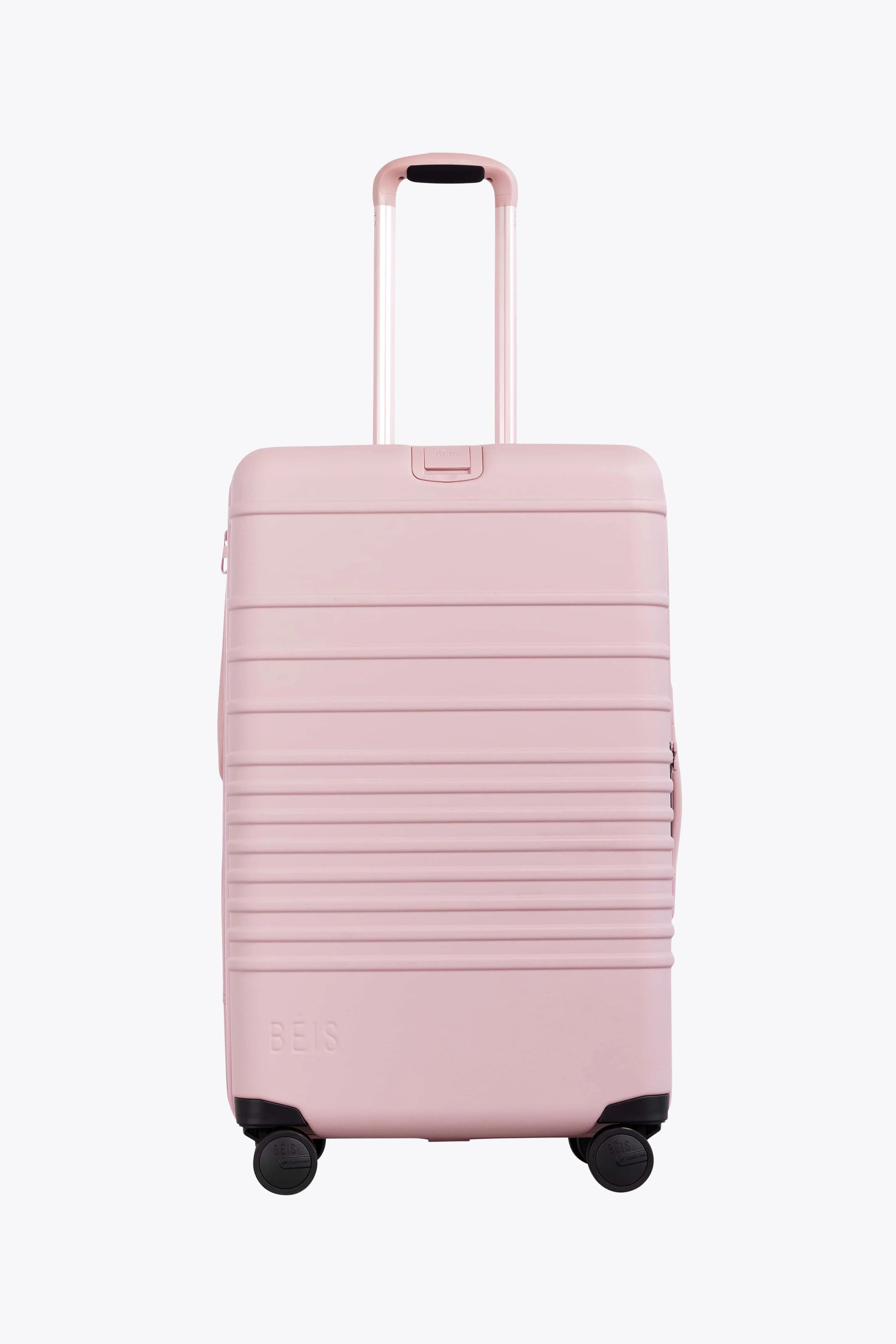 BÉIS 'The Medium Check-In Roller' in Atlas Pink - 26 In Pink Luggage & Pink Suitcase | BÉIS Travel