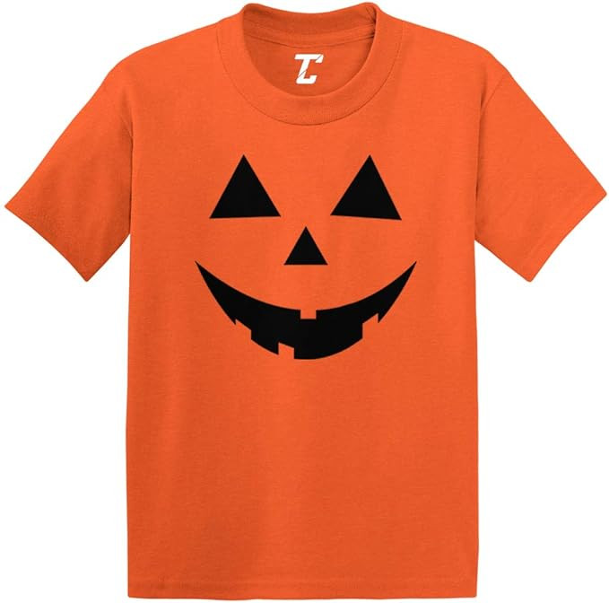 Pumpkin Face - Jack O' Lantern Infant/Toddler Cotton Jersey T-Shirt | Amazon (US)