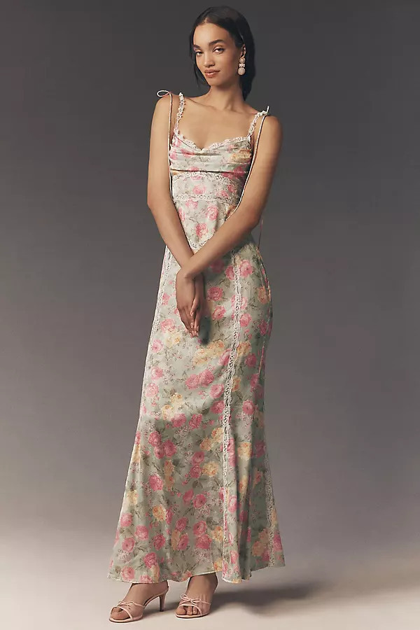 Exclusive: For Love & Lemons Courtney Satin Maxi Dress | Anthropologie (US)
