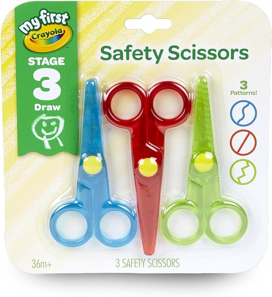 Crayola My First Safety Scissors, Toddler Art Supplies, 3ct | Amazon (US)