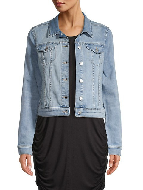 DKNY Faded Denim Jacket on SALE | Saks OFF 5TH | Saks Fifth Avenue OFF 5TH