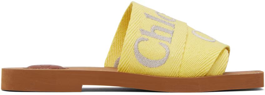 Chloé - Yellow Woody Mules | SSENSE