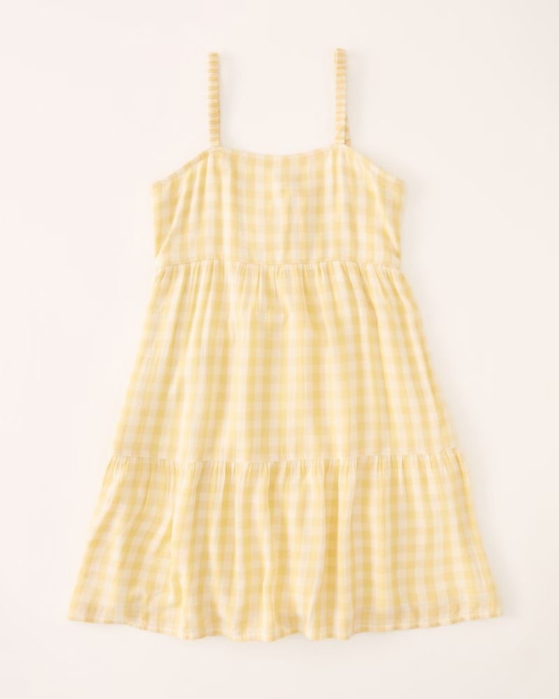 tiered babydoll dress | Abercrombie & Fitch (US)