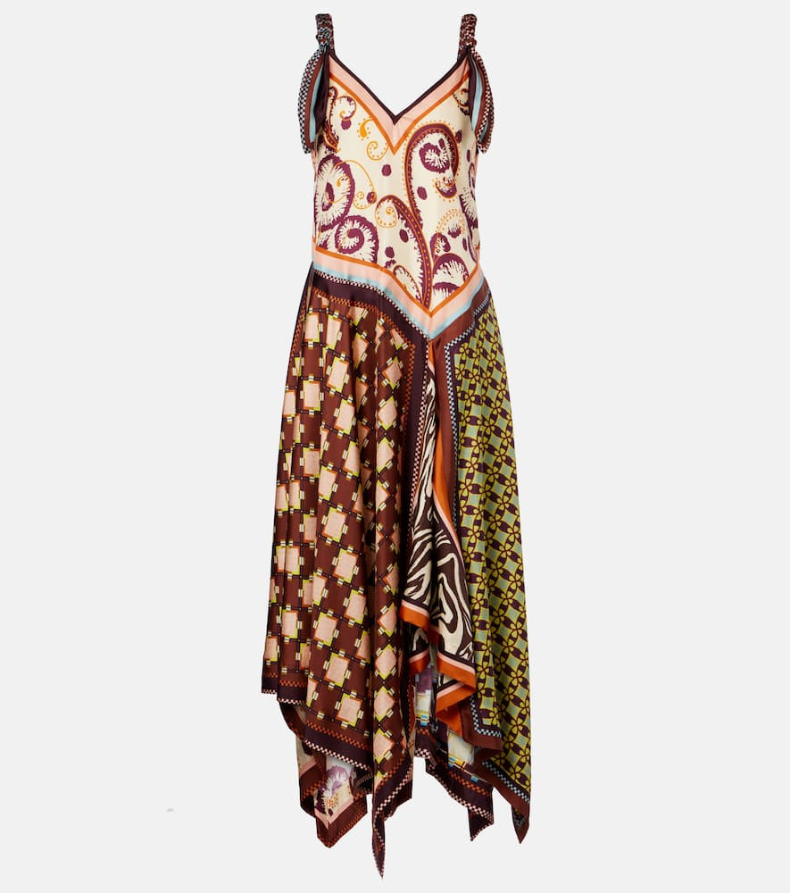 AlÃ©mais Wilson asymmetric silk twill midi dress | Mytheresa (US/CA)