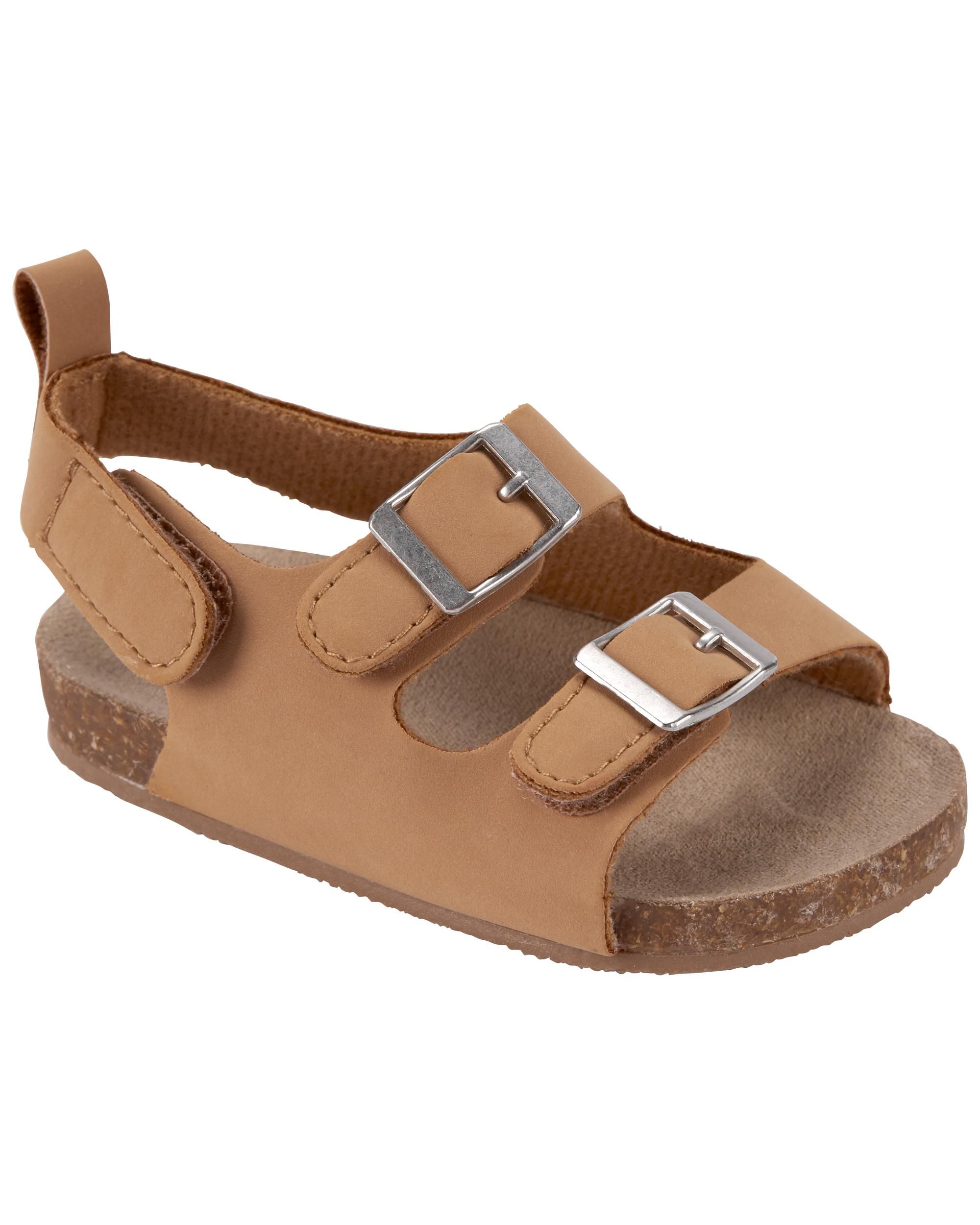 Brown Baby Cork Sandal Baby Shoes | carters.com | Carter's
