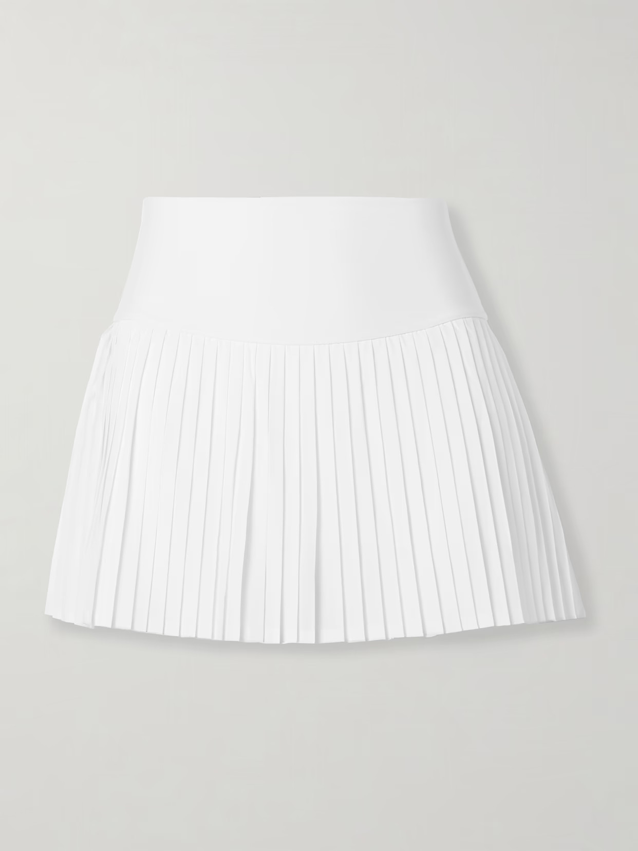 Alo Yoga - Grand Slam Pleated Airlift Tennis Skirt - White | NET-A-PORTER (US)