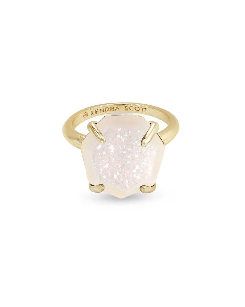 Ryan Gold Cocktail Ring in Iridescent Drusy | Kendra Scott