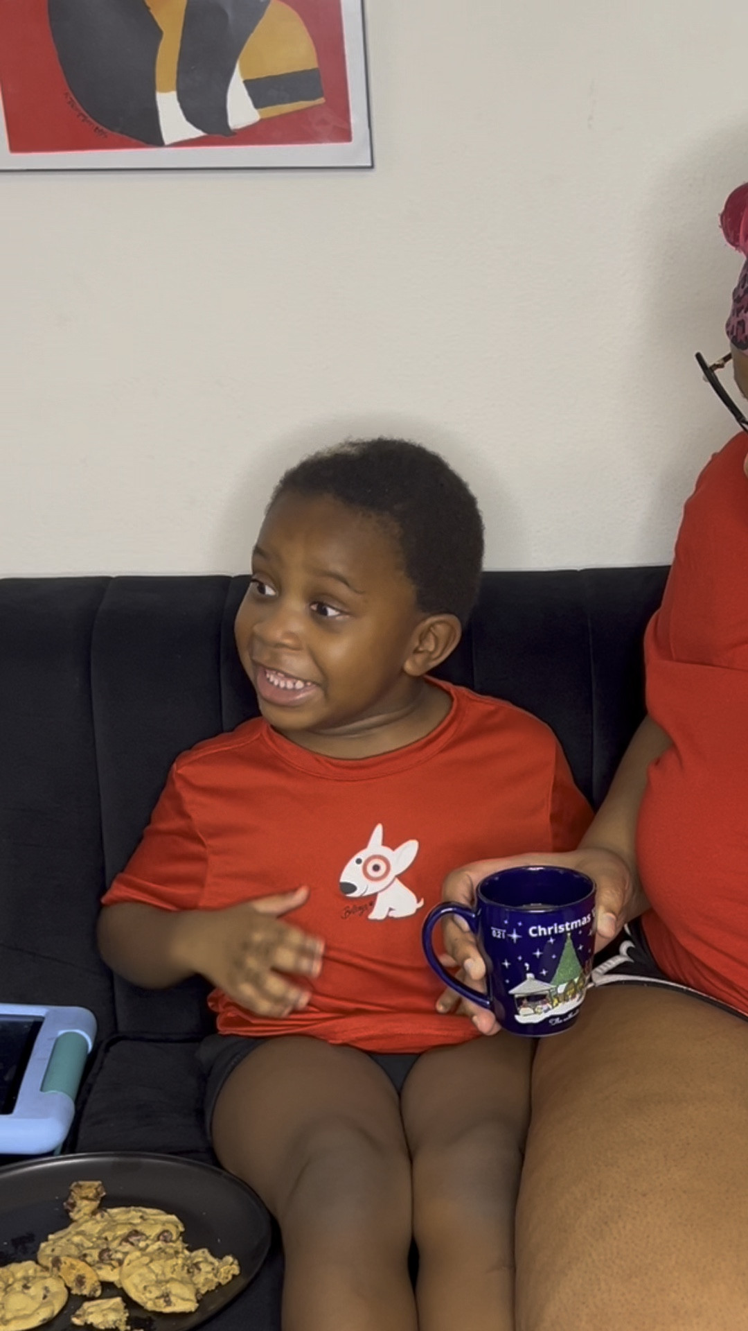 My son tastes hot chocolate for this first time 🥰

#LTKFamily #LTKKids